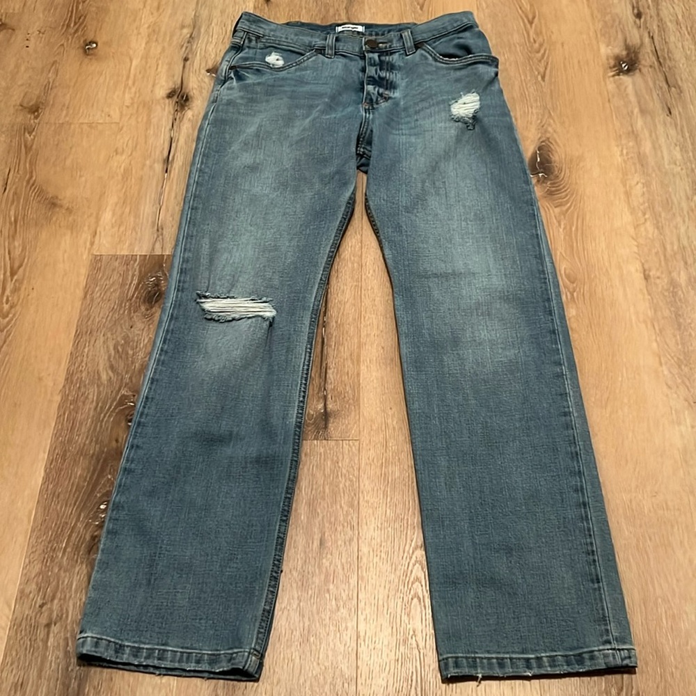 27W26 L Wrangler Boyfriend Distressed Jeans